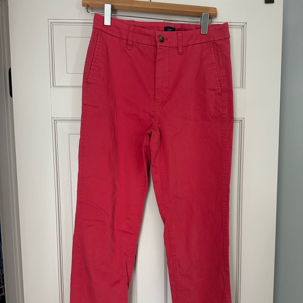 J. Crew Women’s Nantucket Red Chinos. Ankle length.
